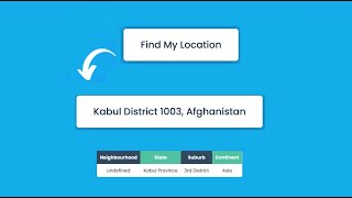 How to Find Location Address with HTML, CSS and JavaScript