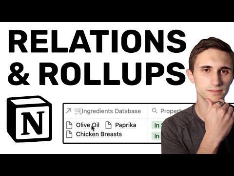 Notion Tutorial Relations And Rollups In Notion For Beginners Easy