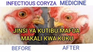 TIBU MAFUA MAKALI KWA KUKU KWA SIKU 3 TU!/Stop Infectious coryza, only for three days.