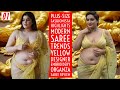 Plus-Size Fashionista Highlights Modern Saree Trends Yellow Designer Embroidery Organza Saree Review