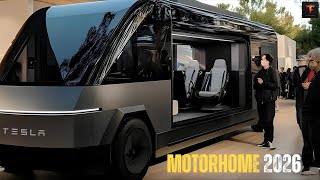 Tesla Motorhome 2025: 2 Beds \u0026 a Spacious Bathroom – Full Details Inside!