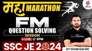 SSC JE 2024 SOM Question Solving Marathon  | Civil Engineering | by Shubham Sir