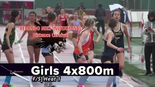 2023 TF - Redondo Nike Distance - 4x800 Relay (Girls, F-S)