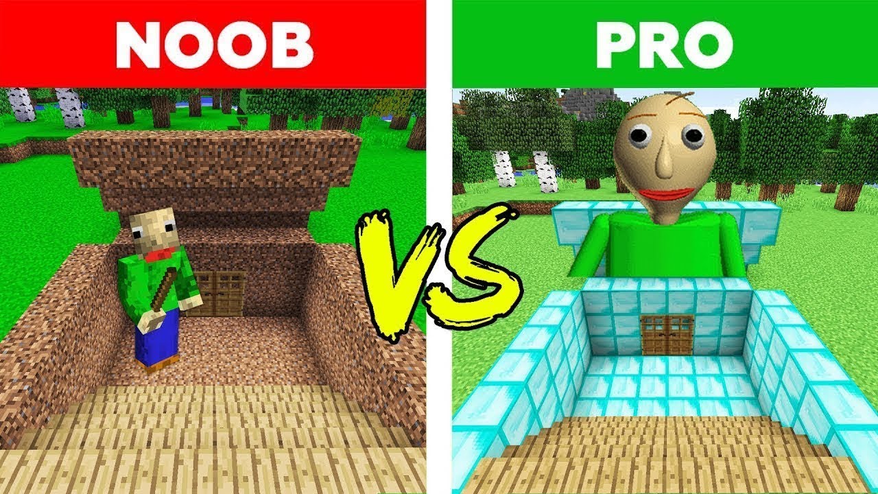 Minecraft Battle: Noob Vs PRO : BALDI'S BASIC'S Minecraft Challenge ...