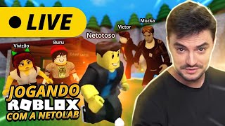 LIVE - JOGANDO ROBLOX COM A NETOLAB