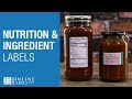 Nutrition & Ingredient Labels | Product Overview