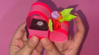 Diy Ring Box | Origami Gift box | Diy wedding gift idea✨