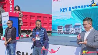 THE BIGGEST HANDOVER OF DUMP TRUCKS -ALL TIME- NEPAL!!! SHACMAN- AEMPL PARTNERSHIP