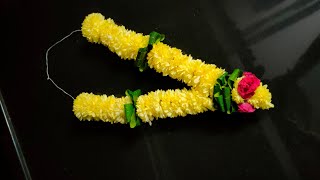 Chamanthi flowers garland making@ Something About Supriya/ garland making idea#17