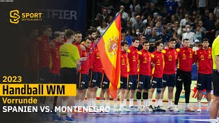 Topspiel in Gruppe A - Spanien vs. Montenegro im spannenden Re-Live! | SDTV Handball
