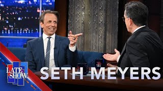 Seth Meyers Reveals How Strike Force Five Surprised Stephen Colbert On His 60th