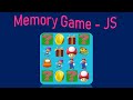 Memory Card game using HTML, CSS, JavaScript - Easy project