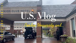 미국 시골 유학생의 쉬는 날 Vlog | 퍼듀대학교 | Purdue University | 밥먹고 커피마시고 수다떨고 장보고 술먹음의 반복 | 인디애나