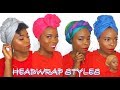 HOW TO: 5 QUICK & EASY HEADWRAP STYLES | TWA/ Short Hair Friendly | MsElizJay