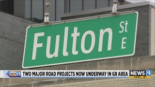 Road closures begin in downtown GR, Wyoming for construction