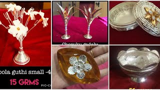 Latest Silver Pooja Items Collection With Weight \u0026 Address /Silver Pooja Gift Items Collection