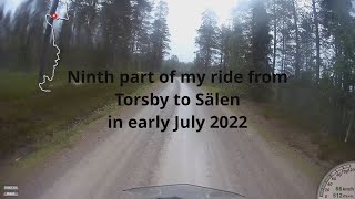 Dirt road section of Trans-Euro Trail near Torsby, Sweden in early July 2022, part 9 #transeurotrail