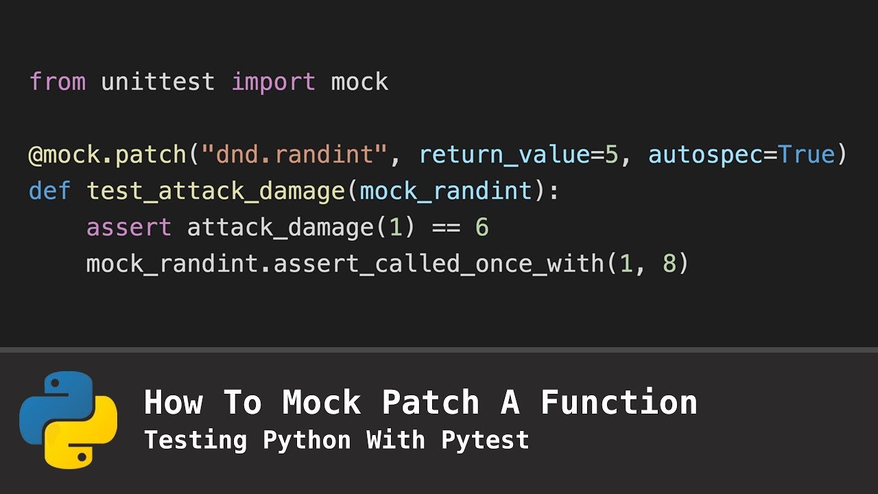 Import pytest позволяет. Unittest Python примеры. Pytest+Mock. Python Patch. Patch примеры.