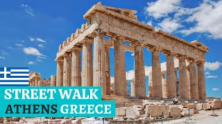 [HD] Athens Greece Street Walk Tour July 2022-Acropolis, Ancient Agora