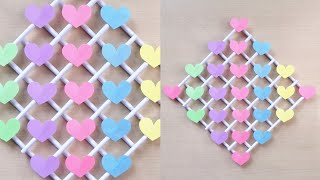 Simple Heart Wall Decoration idea | DIY Easy Room decor