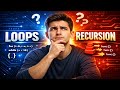 Loops vs Recursion in C | Convert loop into Recursion (With Example) | beginner friendly #coding