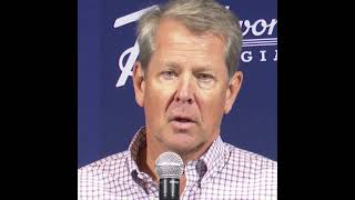 In Augusta visit, Kemp slams political violence, disrespect