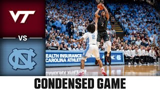 Virginia Tech vs. North Carolina Condensed Game | 2023-24 ACC Men's Basketball