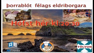 Blítt og létt á Þorrablóti heima fyrir Félag Eldri Borgara i Eyjum -  5.2.2021