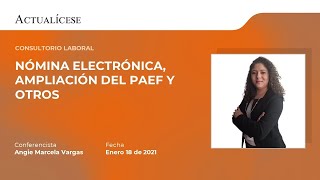 Consultorio laboral: nómina electrónica, ampliación del Paef y otros con la Dra. Angie M. Vargas.
