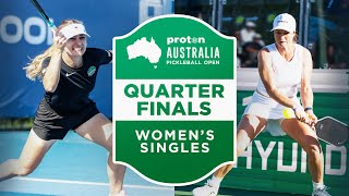 Ekaterina Biakina vs Andie Dikosavljecvic at the Proton Australia Pickleball Open