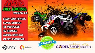 Mad Hill Racing screen | Unity source code | Hill Race