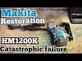 Repairing restoring a Makita HM1200K demo hammer after a catastrophic part failure.