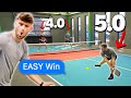 Can ONE 5.0 Pickleball Player Beat TWO 4.0 Players??