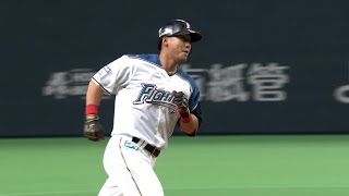 【プロ野球パ】2連発！中田が完璧な当たりの今季第6号2ランHR！ 2015/04/15 F-M