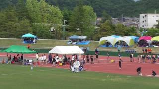 平成２９年度福井県高校総体陸上男子1500m決勝　優勝川口慧3:59.51