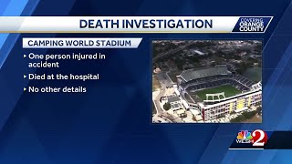 Person dies after 'accident' at Camping World Stadium