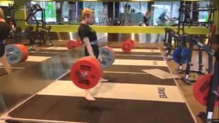 2x2 210kg deadlift @65kg (3,2 x bw)  with slowmotion