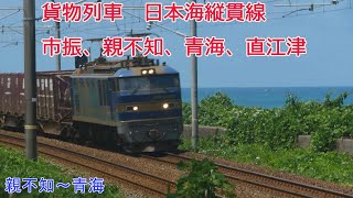 貨物列車　日本海縦貫線　撮影地（市振、親不知、青海、直江津）