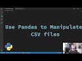 Python CSV files - with PANDAS