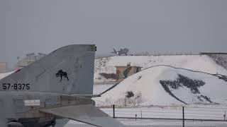 三沢基地  F-35A  4機によるハイレートクライム！