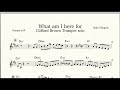 【What am I Here for】Clifford Brown Trumpet solo(Transcription)inB♭