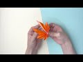 【もみじ】簡単！おりがみ１枚！折り図付き｜origami leaf