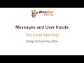 Excel VBA Online Course - 5.4.1 Using the Excel Input Box