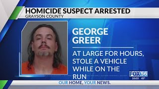 ‘Armed and dangerous’ man arrested following Grayson County homicide