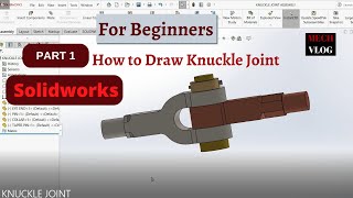 KNUCKLE JOINT PART 1 KTU MEL332 SOLIDWORKS MALAYALAM CAD LAB