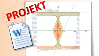 Projekt wytrzymałość materiałów - mimośrodowe ściskanie i rozciąganie