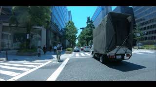 大阪の風景をただ流すだけのサイクリング動画Cycling Video from Namba to Umeda in Osaka, Japan#2u