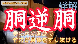 いちに会技術シリーズ【武蔵日曜稽古205】技の成り立ち「胴・逆胴、手の内の開放」　竹刀が身体をすり抜ける？　正しく美しい胴技のための「手の内の開放」を詳解