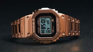 G-Shock GMWB5000GD-4 Rose Gold Full Metal Square