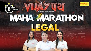 CLAT 2025 : 6-Hrs Legal Reasoning Maha Marathon Class | Legal Reasoning for CLAT Exam